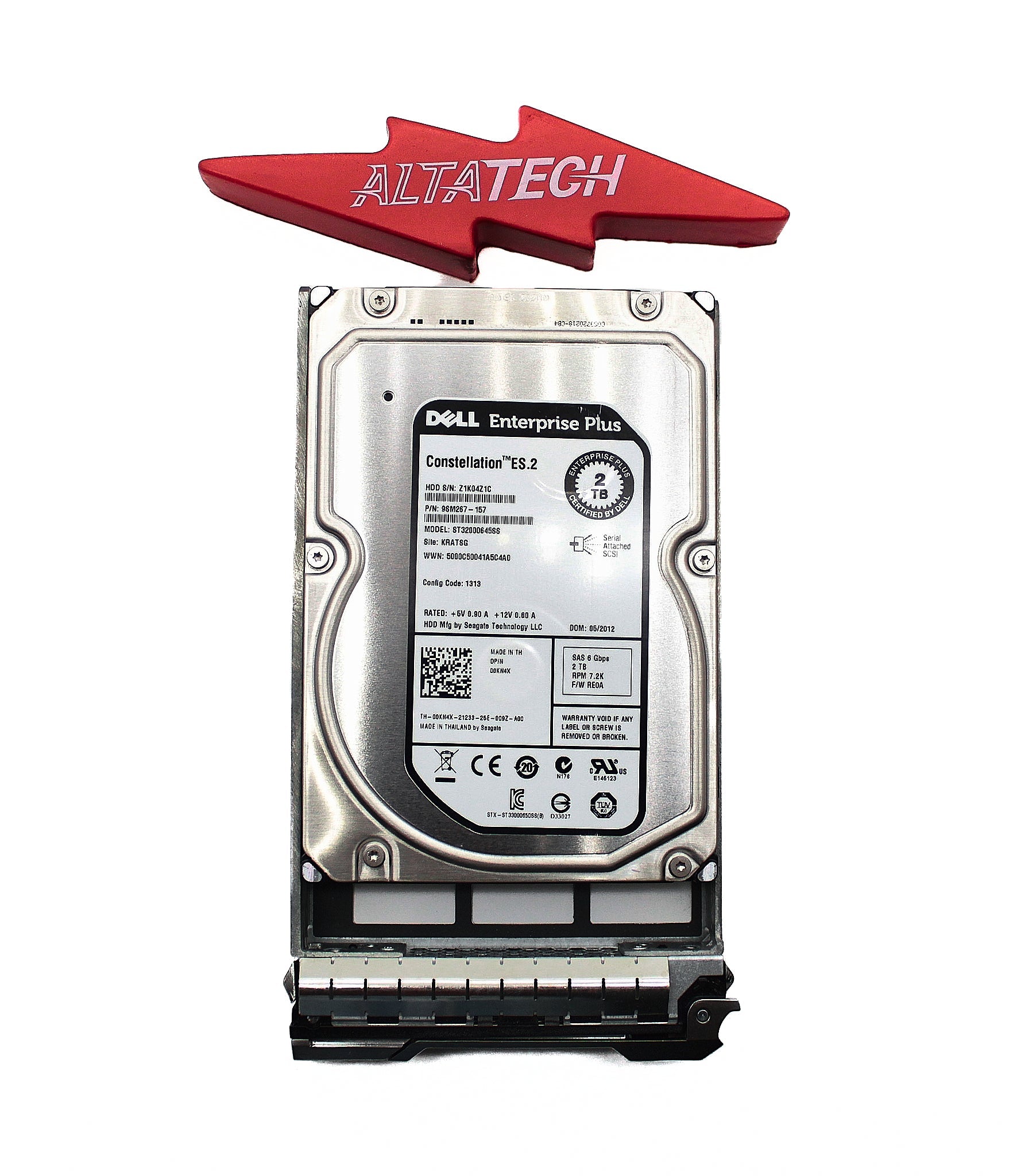 Dell 0KN4X-EQL 2TB 7.2K SAS 3.5 6G ST32000645SS / 9SM267-157