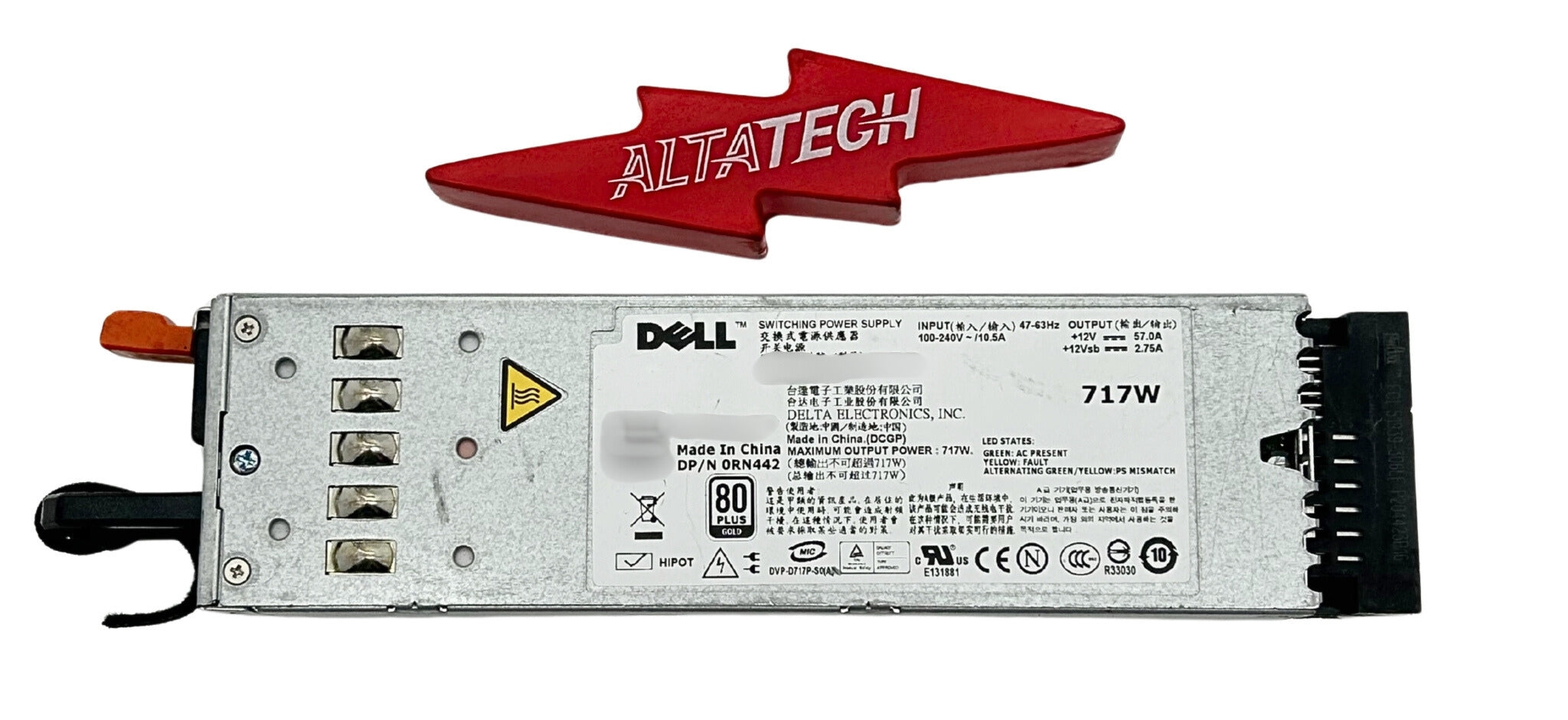 Dell 0RN442 717W Power Supply for R610
