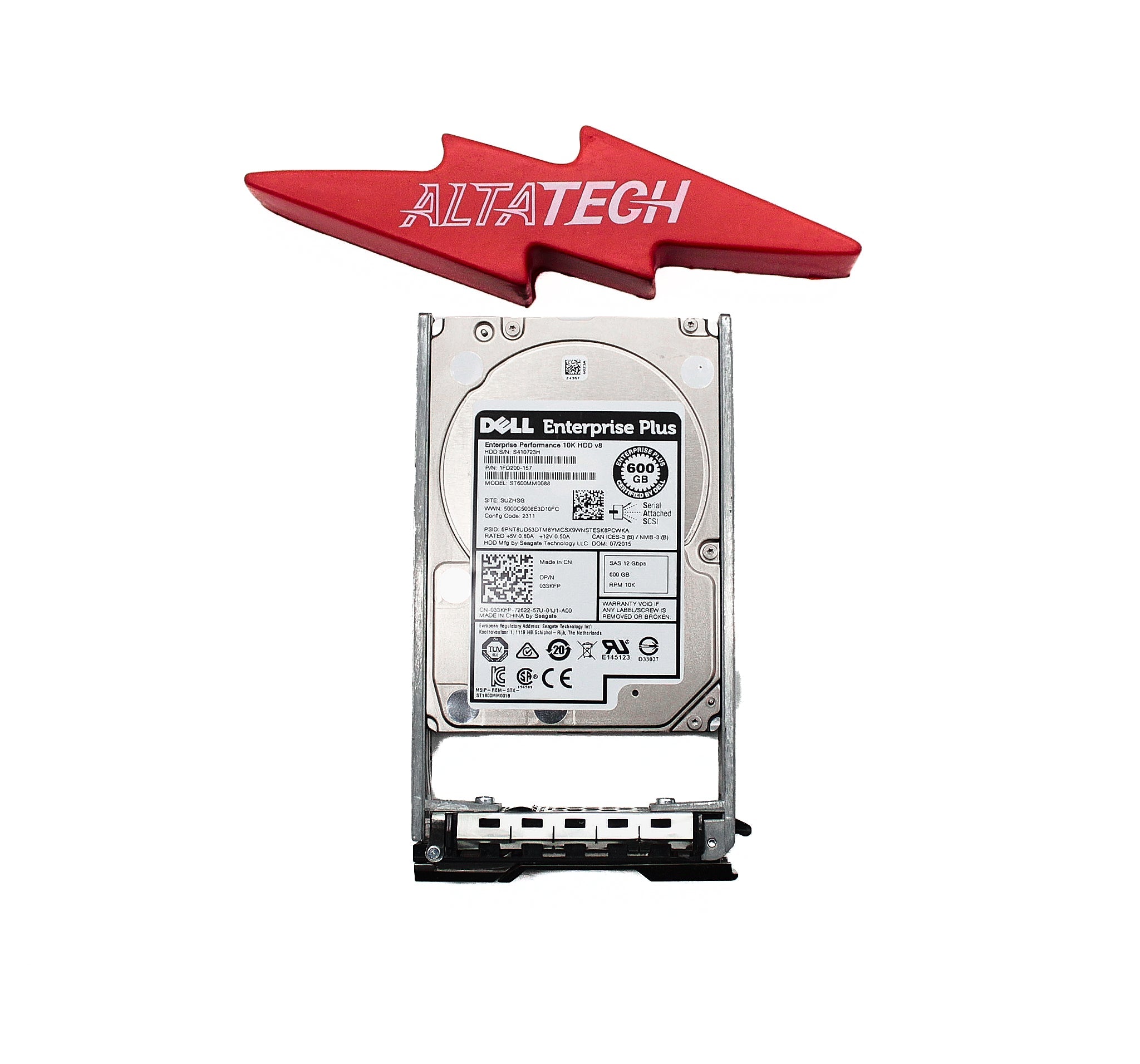 Dell 33KFP-CML 600GB 10K SAS 2.5 12G ST600MM0088 / 1FD200-157 EP+, Used