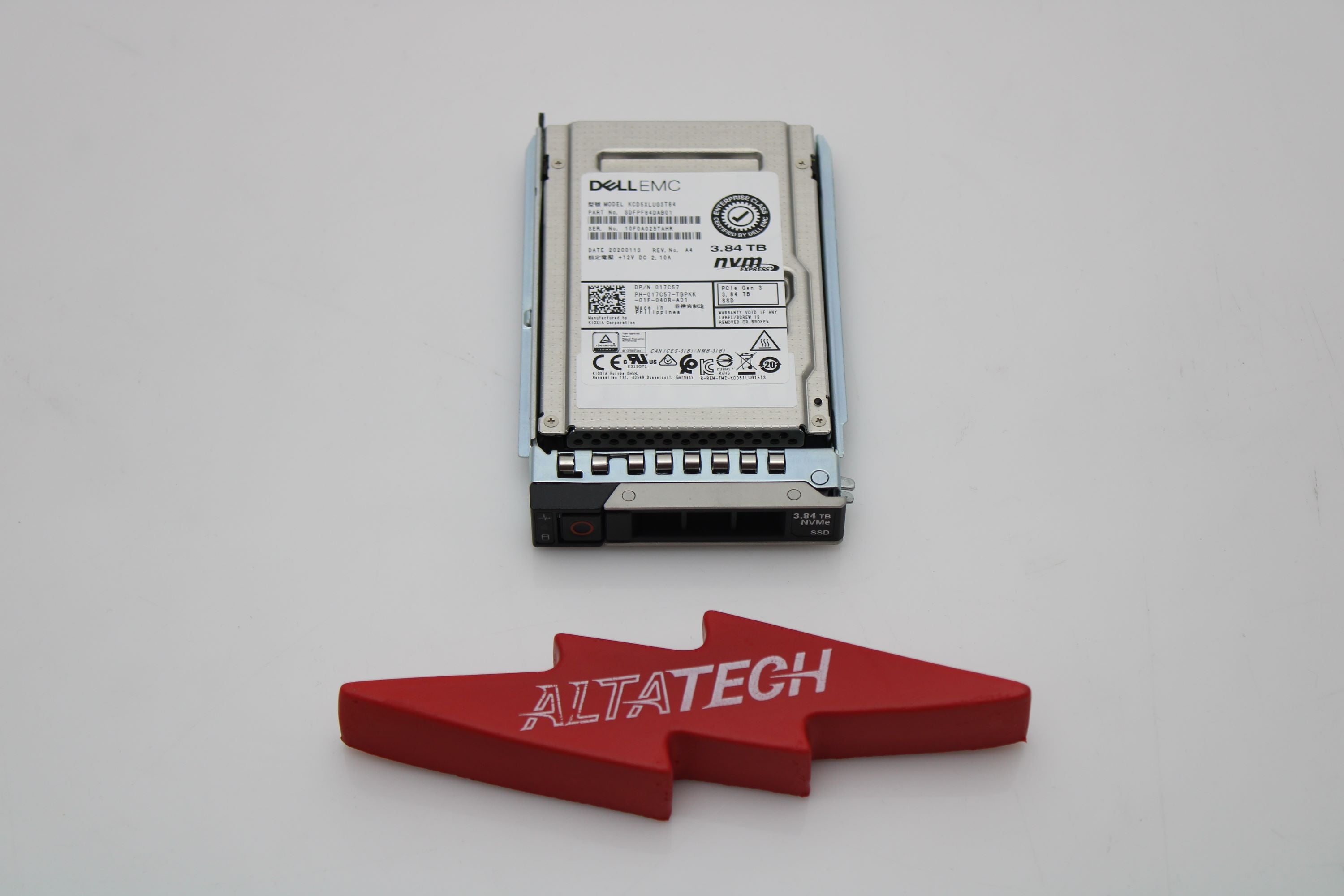 Dell 400-BFEO 3.84TB SSD NVME 2.5 RI U.2