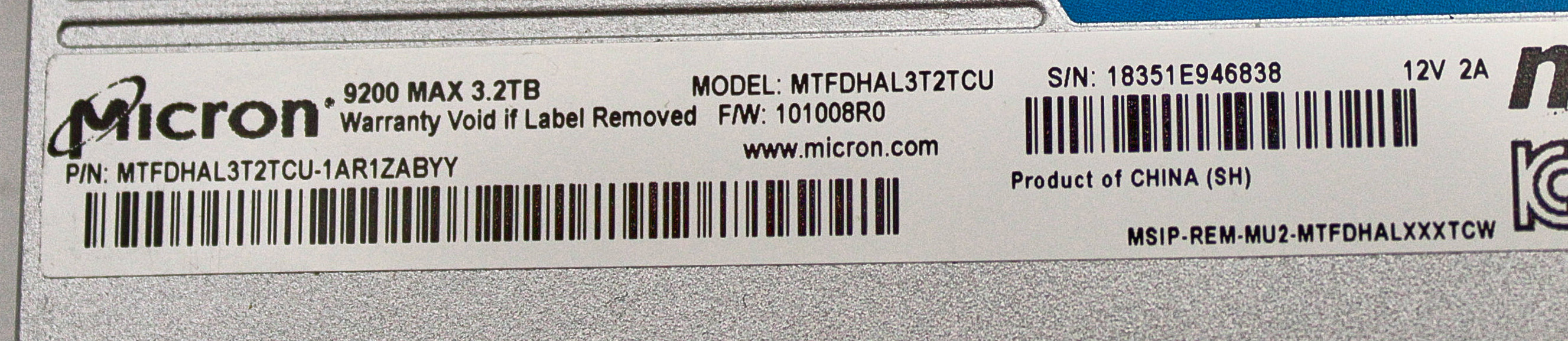 Dell 54MJH 3.2TB SSD SAS 2.5 NVME U.2 PRO MICRON 9200