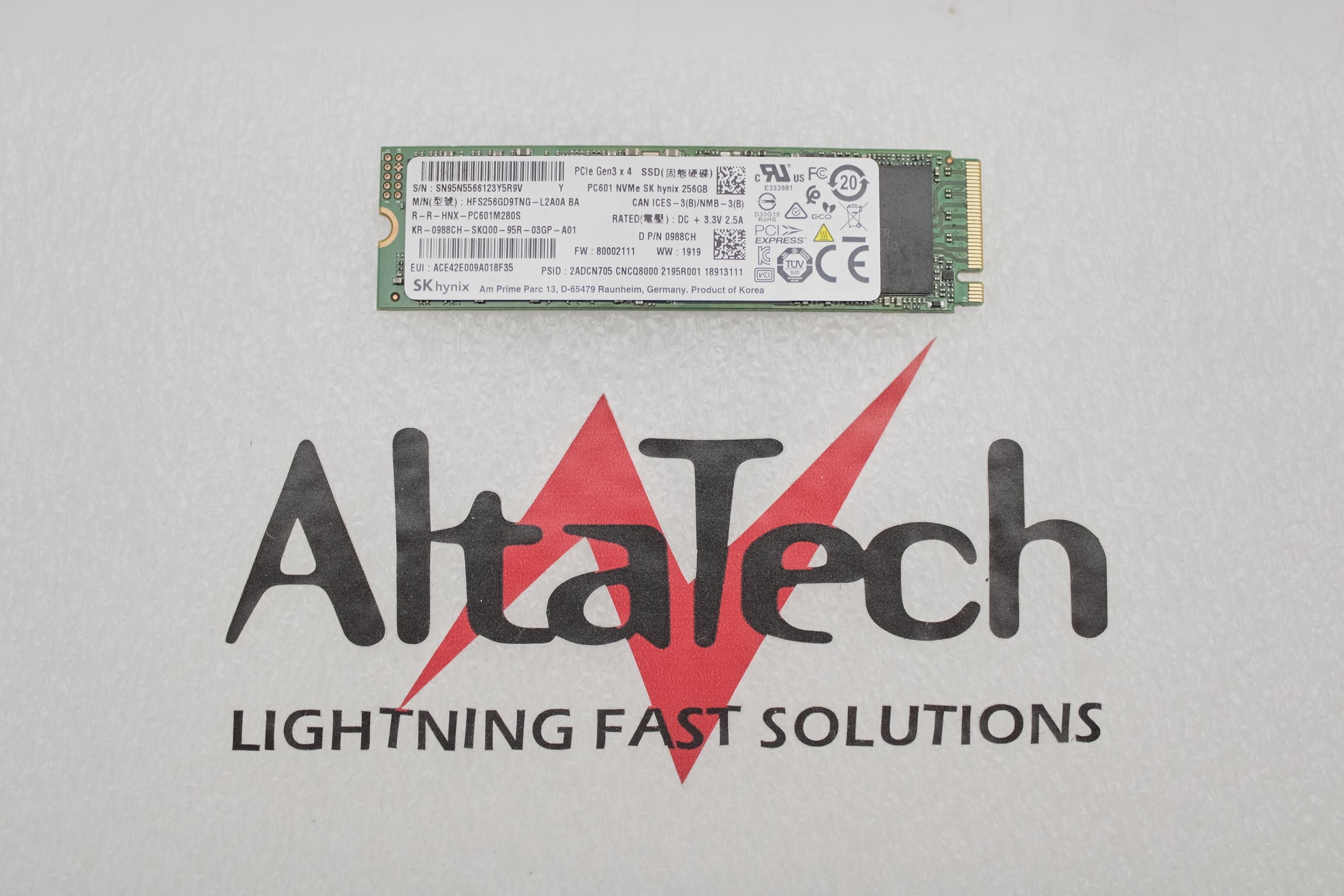 Dell 988CH 256GB SSD M.2 NVME PC601 (1)(40)