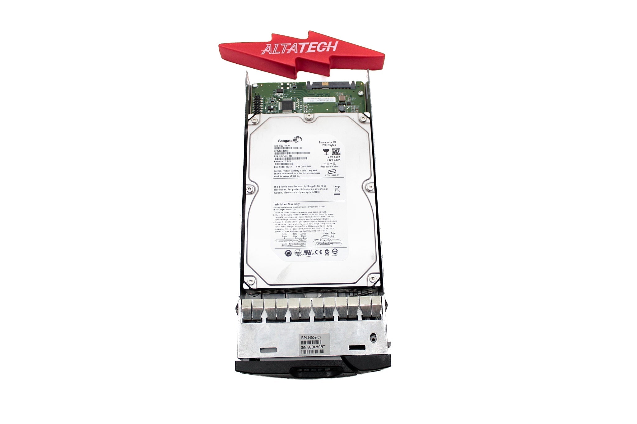 Dell 9CA156-304-EQL 750GB 7.2K SATA 3.5 3G ST3750330NS/9CA156-304 EQL
