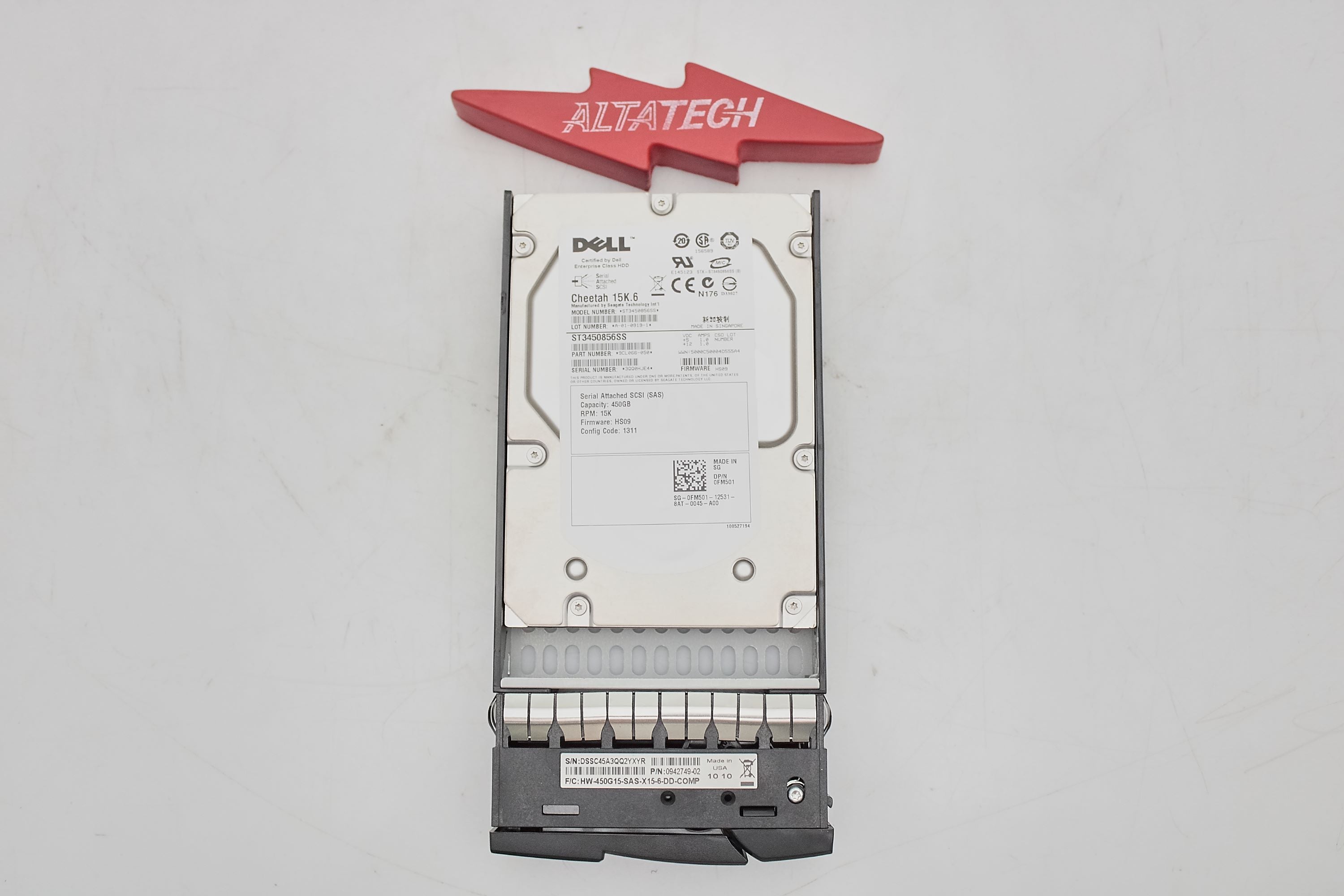 Dell 9CL066-050-CML 450GB 15K SAS 3.5 3G ST3450856SS HB-1235