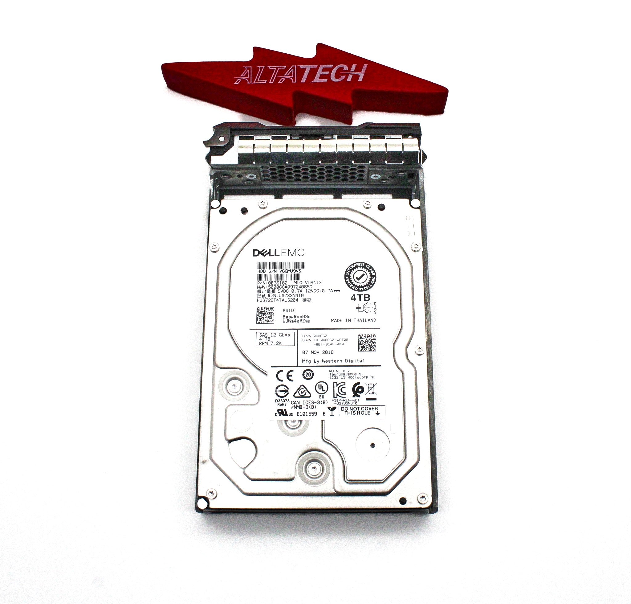Dell CHPG2-CML 4TB 7.2K SAS 3.5 12G HUS726T4TALS204 / 0B36182