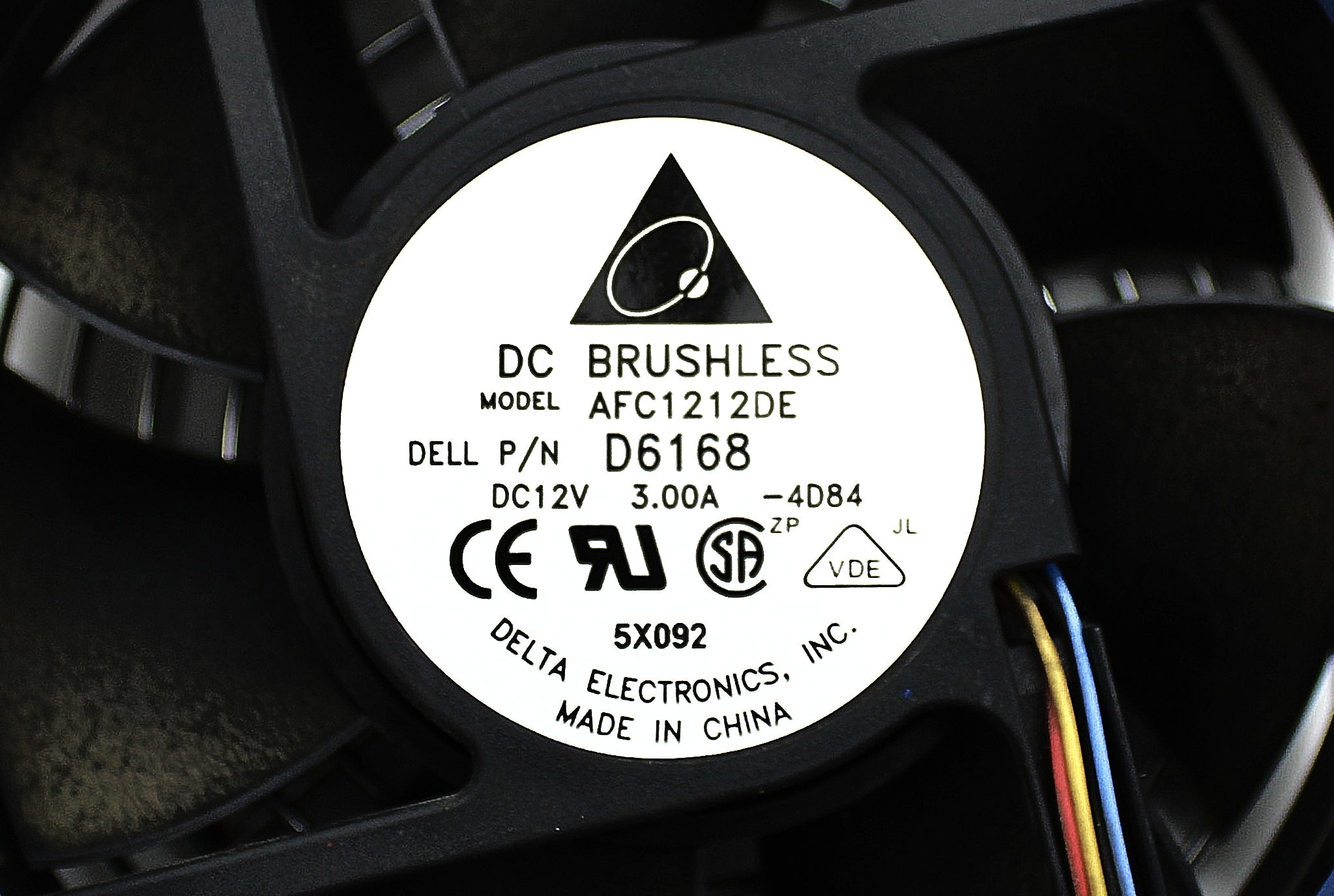 Dell D6168 FAN ASSY REAR PE840