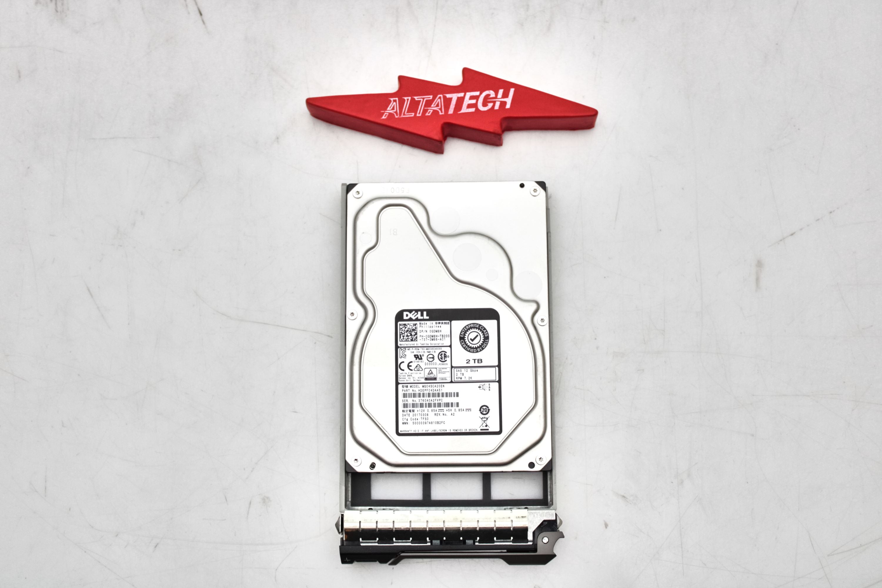 Dell GDM8H 2TB 7.2K SAS 3.5 12G HDEPF04DAA51 / MG04SCA20EN