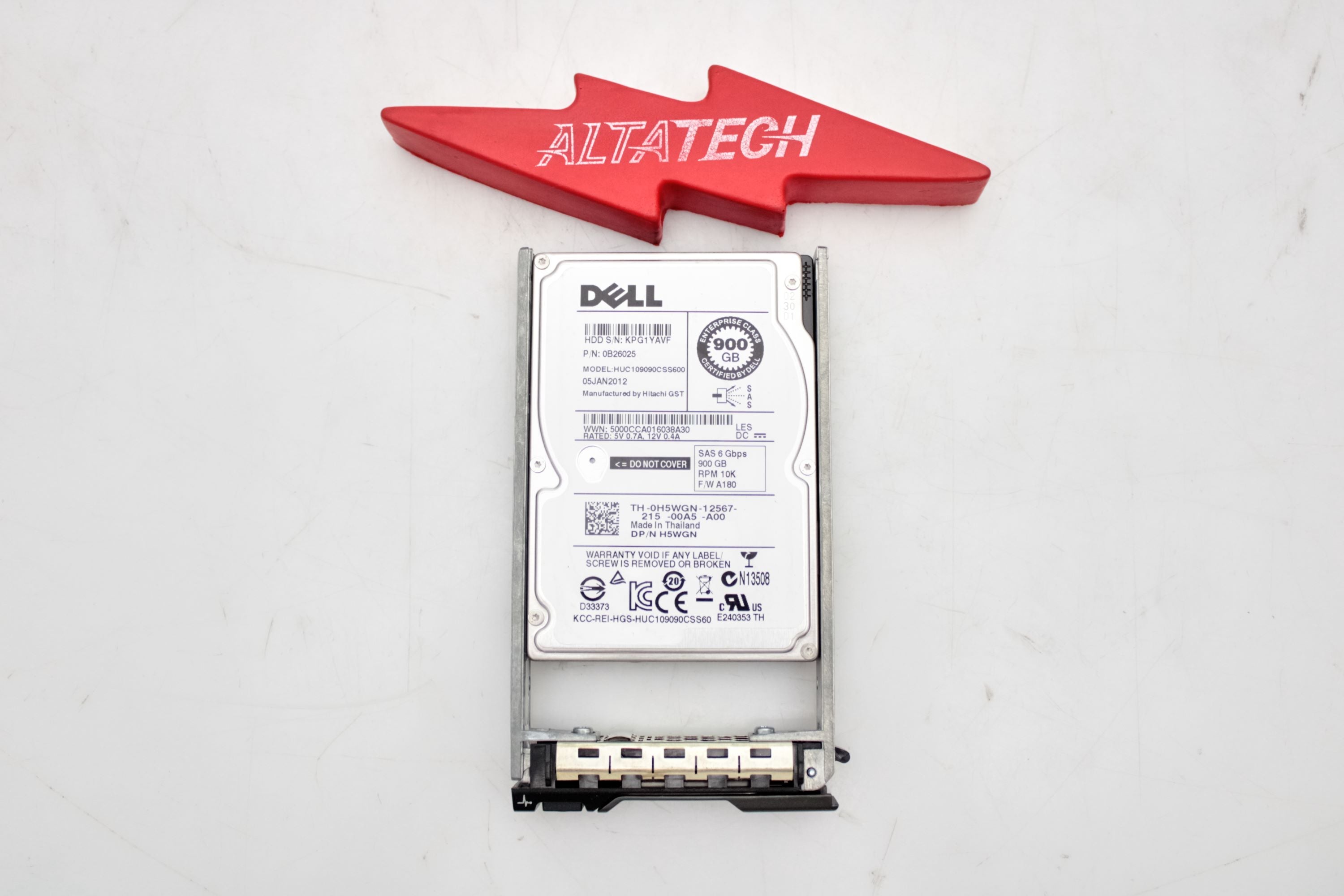 Dell H5WGN 900GB 10K SAS 2.5 6G HUC109090CSS600 / 0B26025