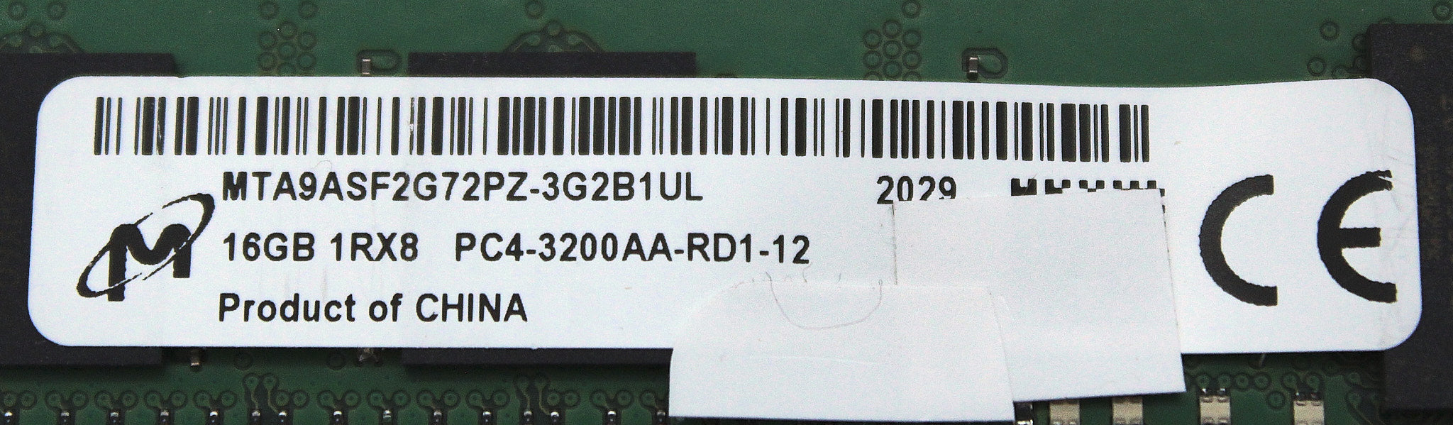 Dell MTA9ASF2G72PZ-3G2B 16gb 1rx4 Ddr4 Sdram Rdimm Memory
