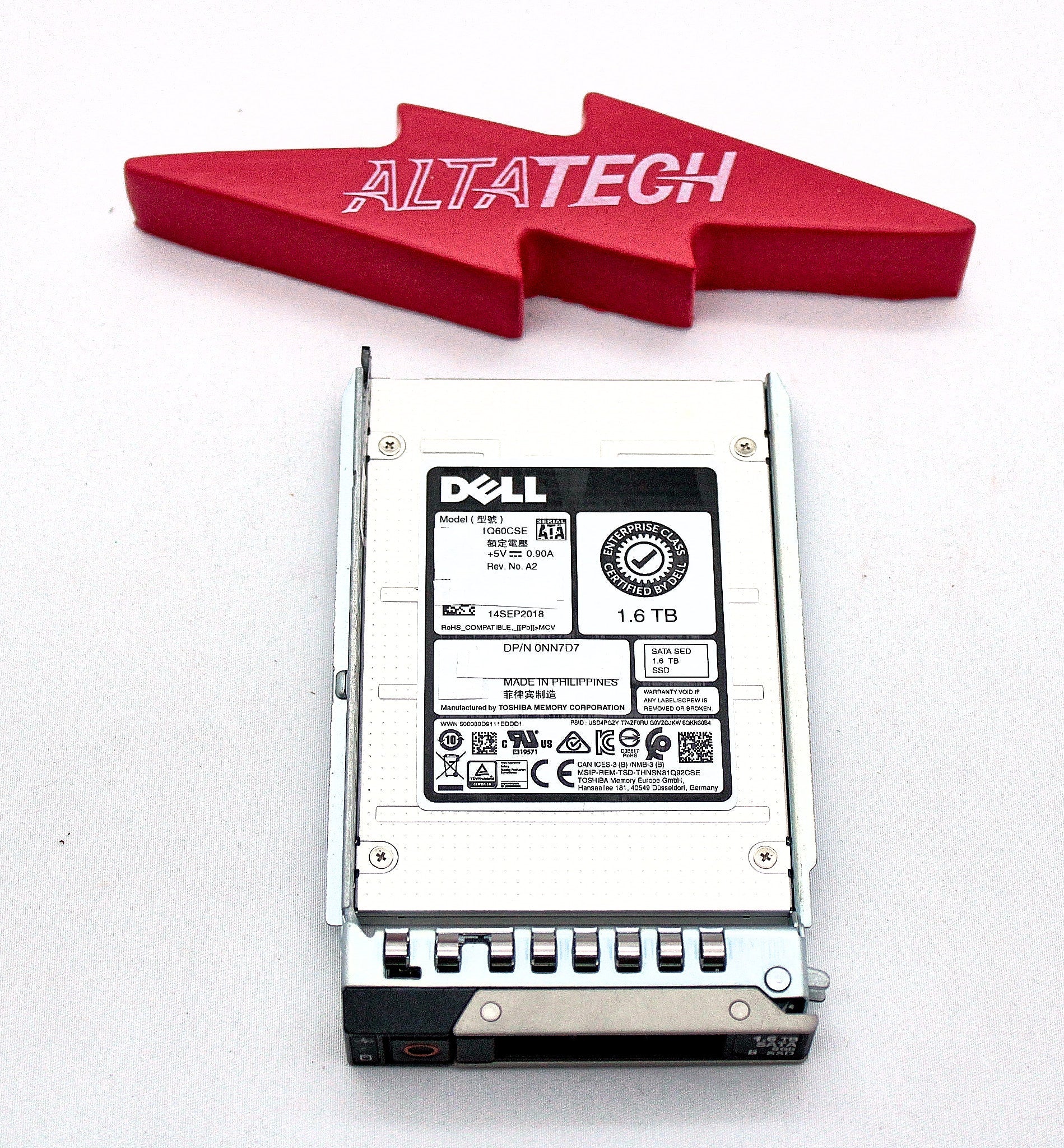 Dell NN7D7 1.6TB SSD SATA 2.5 6G MU SED THNSF81Q60CSE