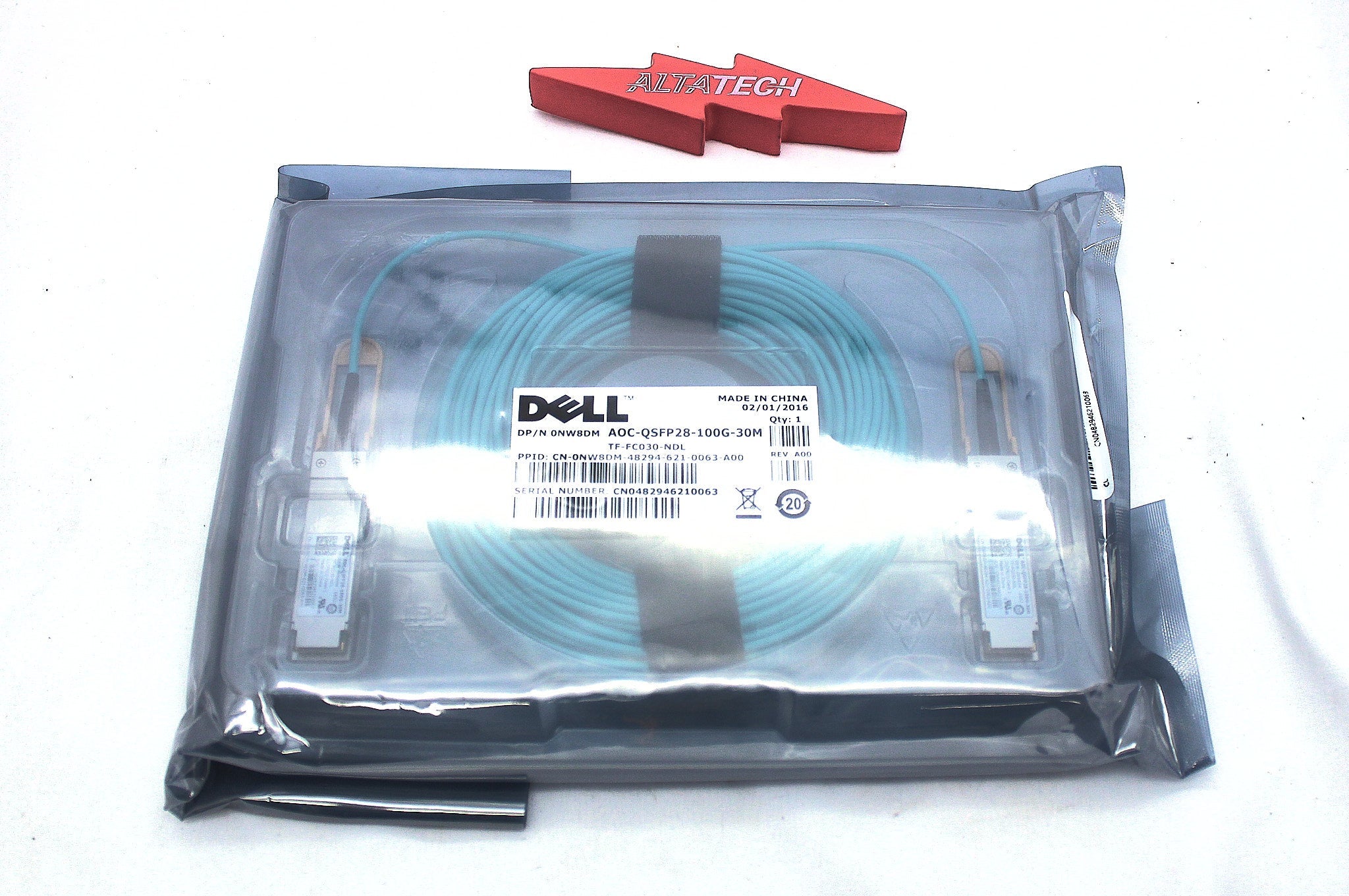 Dell NW8DM 100GB QSFP28 TO QSFP28 AOC CBL