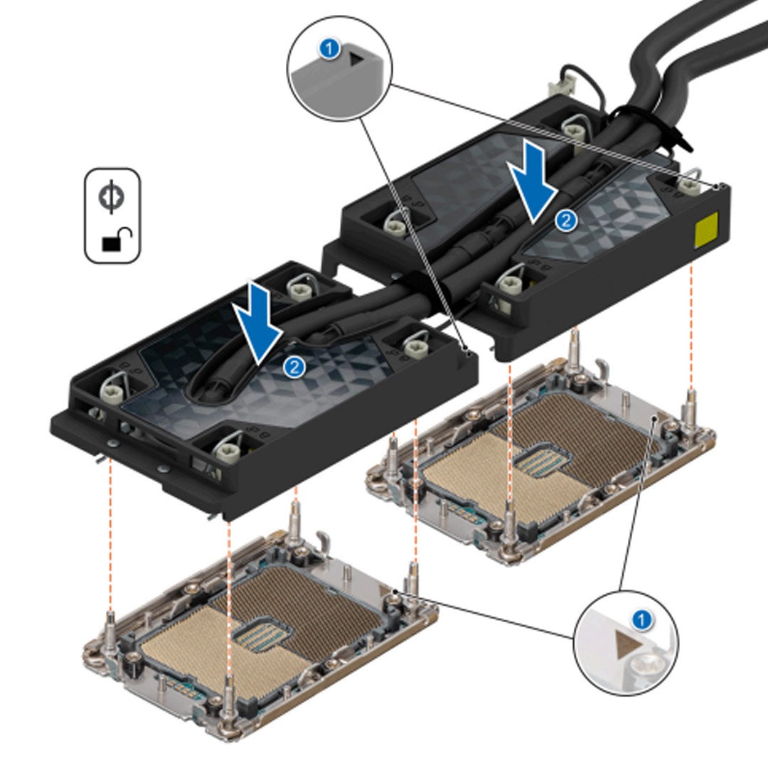 Dell C6620 (G16) Direct Liquid Cooling (DLC) Heatsink |