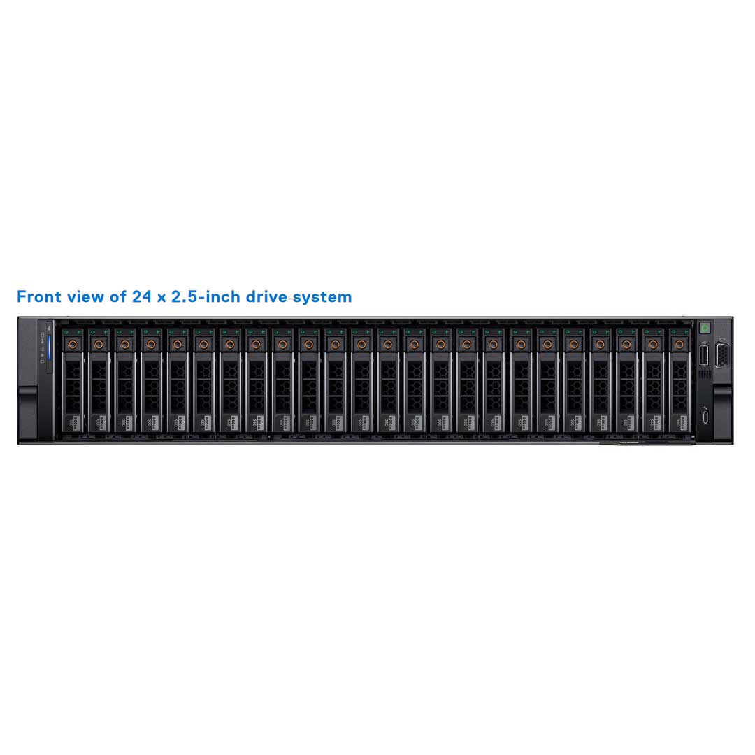 24x 2.5" NVMe Passive Rack Chassis | Refurbished Dell PowerEdge R860