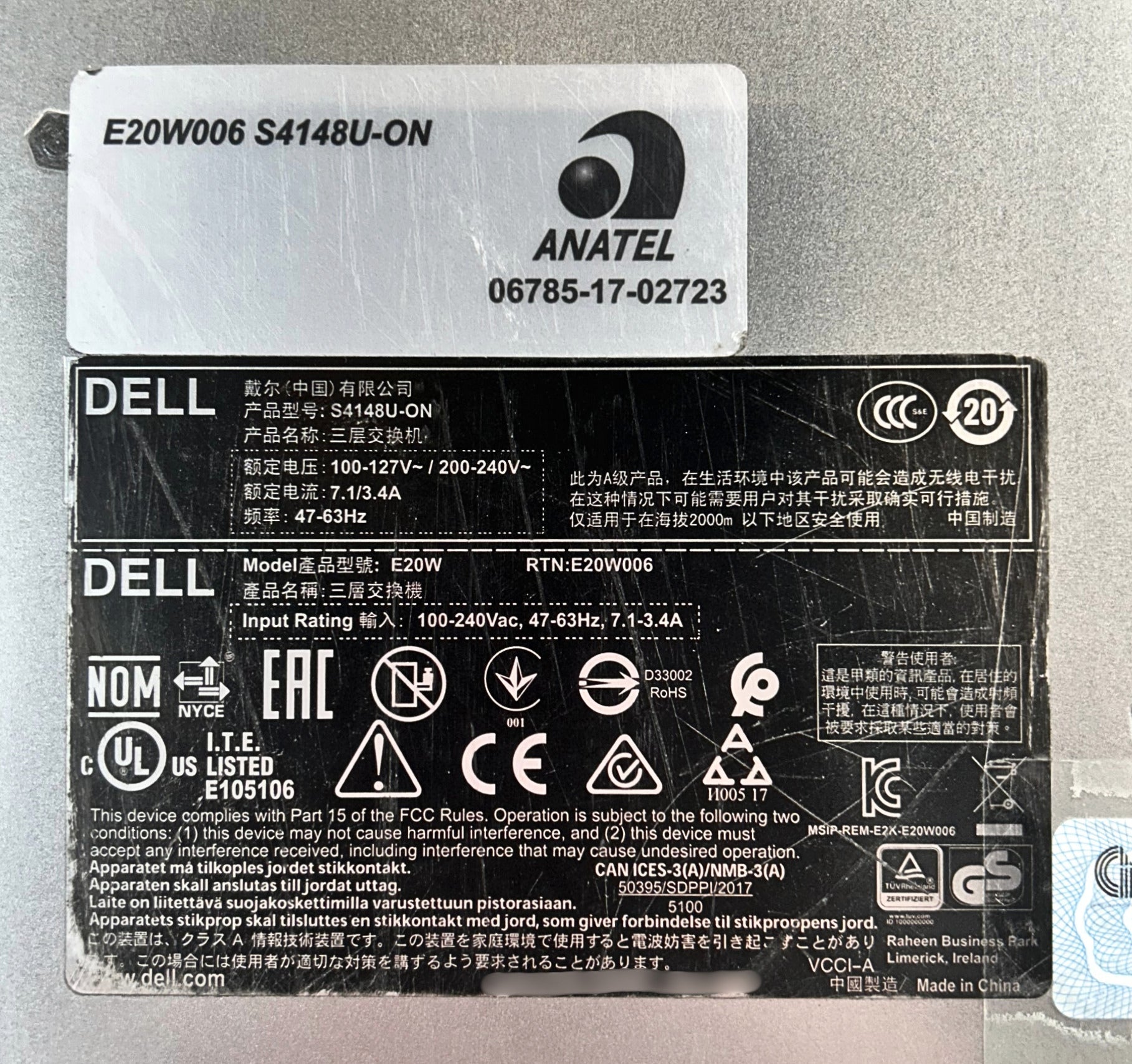 Dell S4148U-ON 48 Ports SFP+ 2 Ports QSFP+ 4 Ports QSFP28 Uplinks Mana