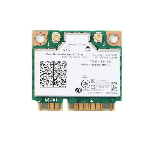 DR9J8 - Dell WiFi Card DW1601 Mini PCI-Express WiGig 802.11AD Internal Mini Bluetooth 4.0