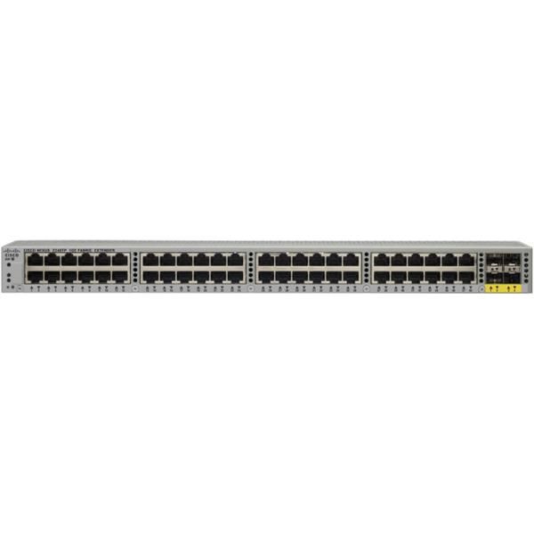 N2K-C2248TP-1GE - Cisco Nexus 2248TP Series 48-Ports 10/100/1000BASE-T Ethernet Layer 2 Rack-mountable Managed Fabric Extender Switch with 4-Ports SFP+