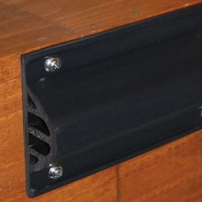 Taylor Made Products 45990 Taylor Dock Pro Commerical Grade Premium Side Gard, 4.25" High, 10' Coil, Black