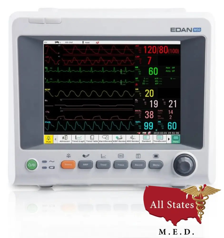 Edan iM50 Patient Monitor NIBP SPO ECG CO2