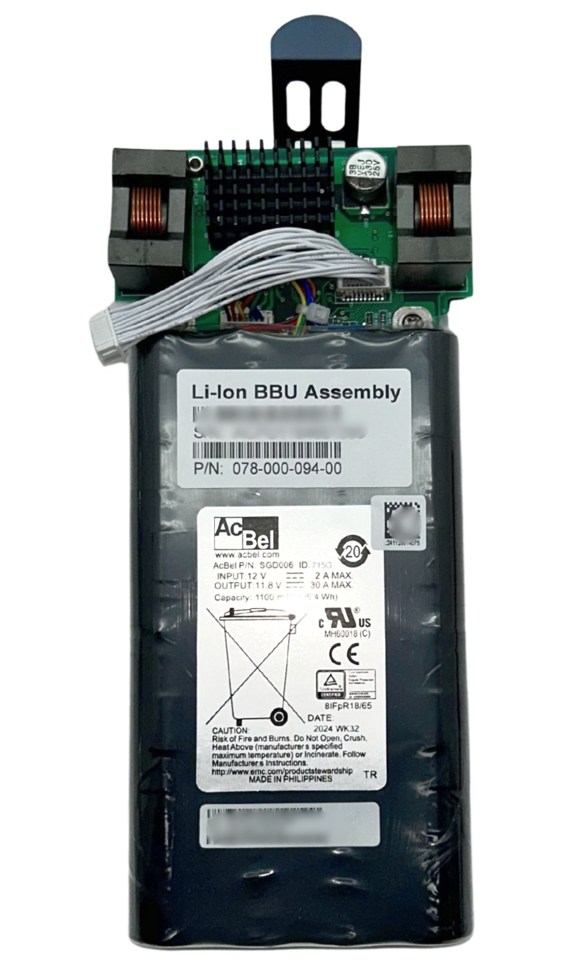 EMC 078-000-094 EMC Unity 300 400 500 600 BBU Li-ion BBU Li-ion Assemb