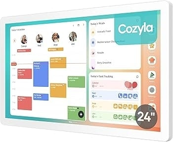 Cozyla Digital Calendar+ 2: 24 inch Wall Planner Touch Screen Chore