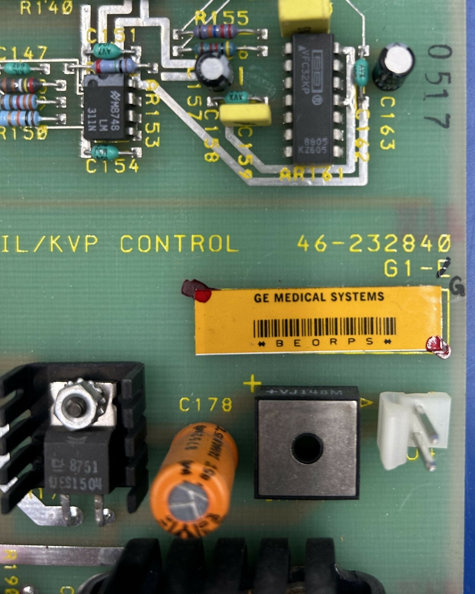 FIL/KVP Control (46-232840 G1-G GE AMX 4