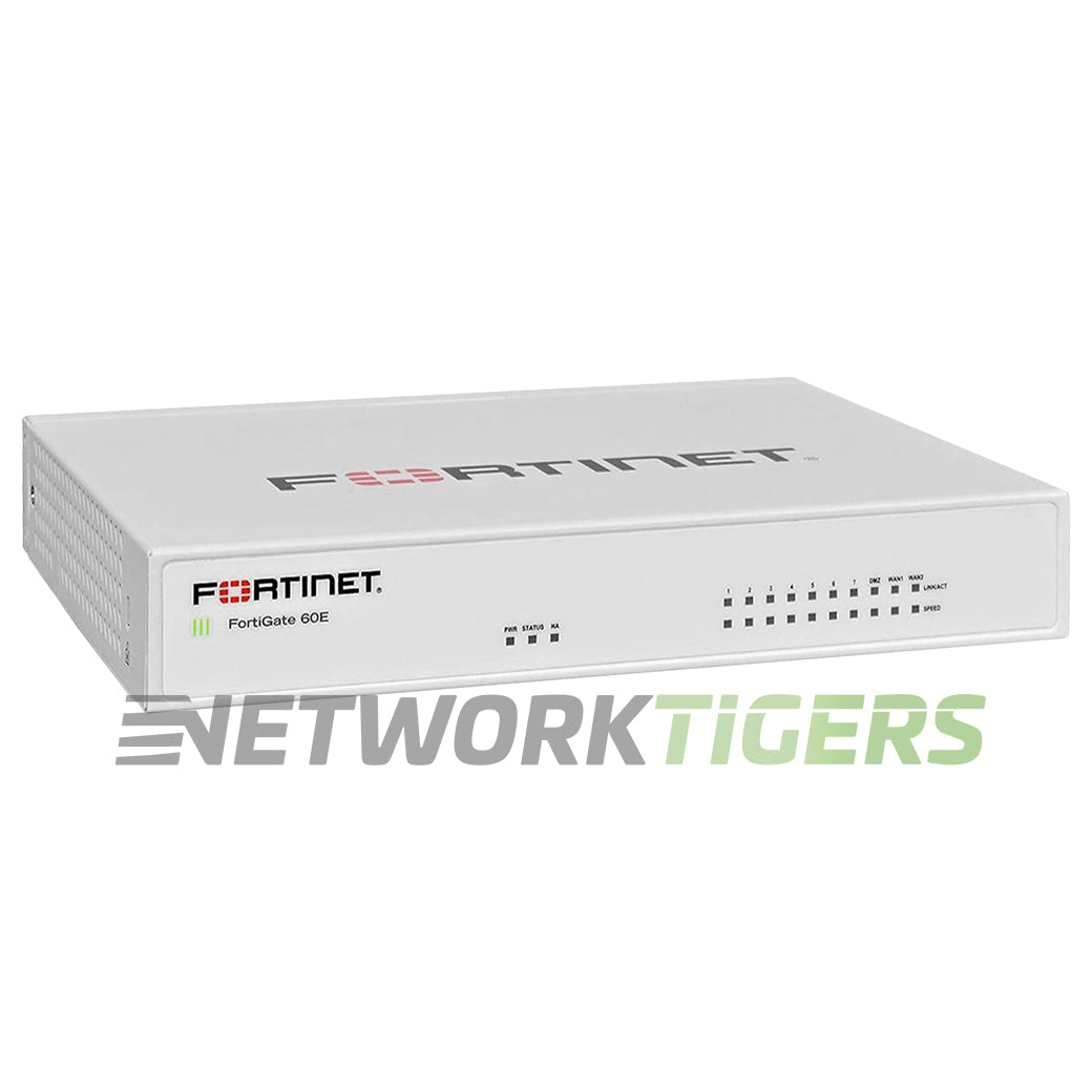 Fortinet FG-60E FortiGate 60E Series 3 Gbps 10-Port RJ45 Network Firewall Unclaimed