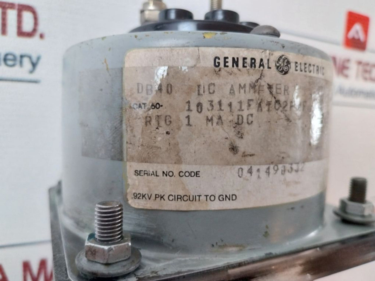 General Electric Db40 Dc Ammeter 0-2500 Ac Kilowatts