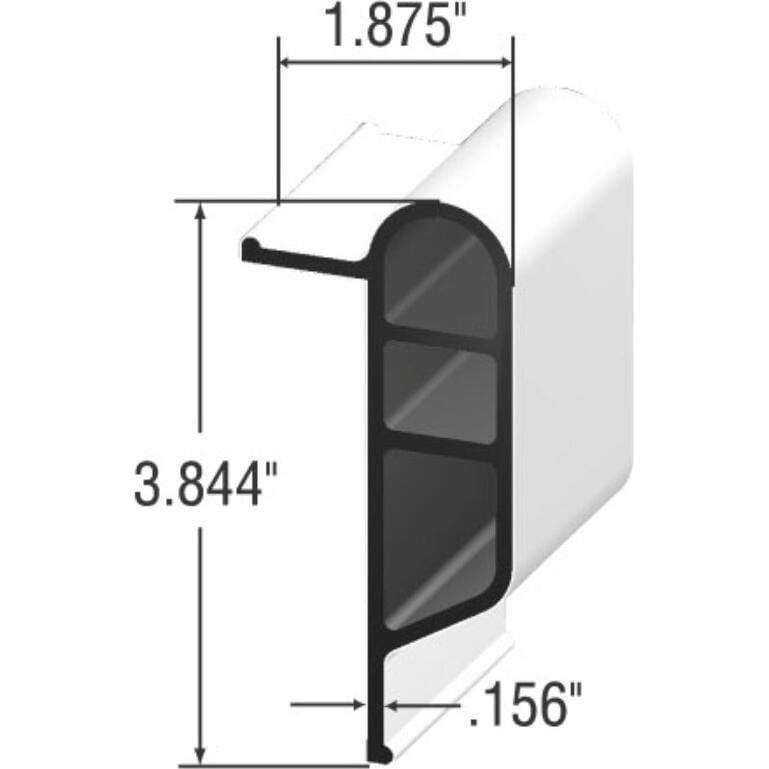 Taylor Made Products 46098 Taylor Heavy Duty Double Molded Edge Gard White