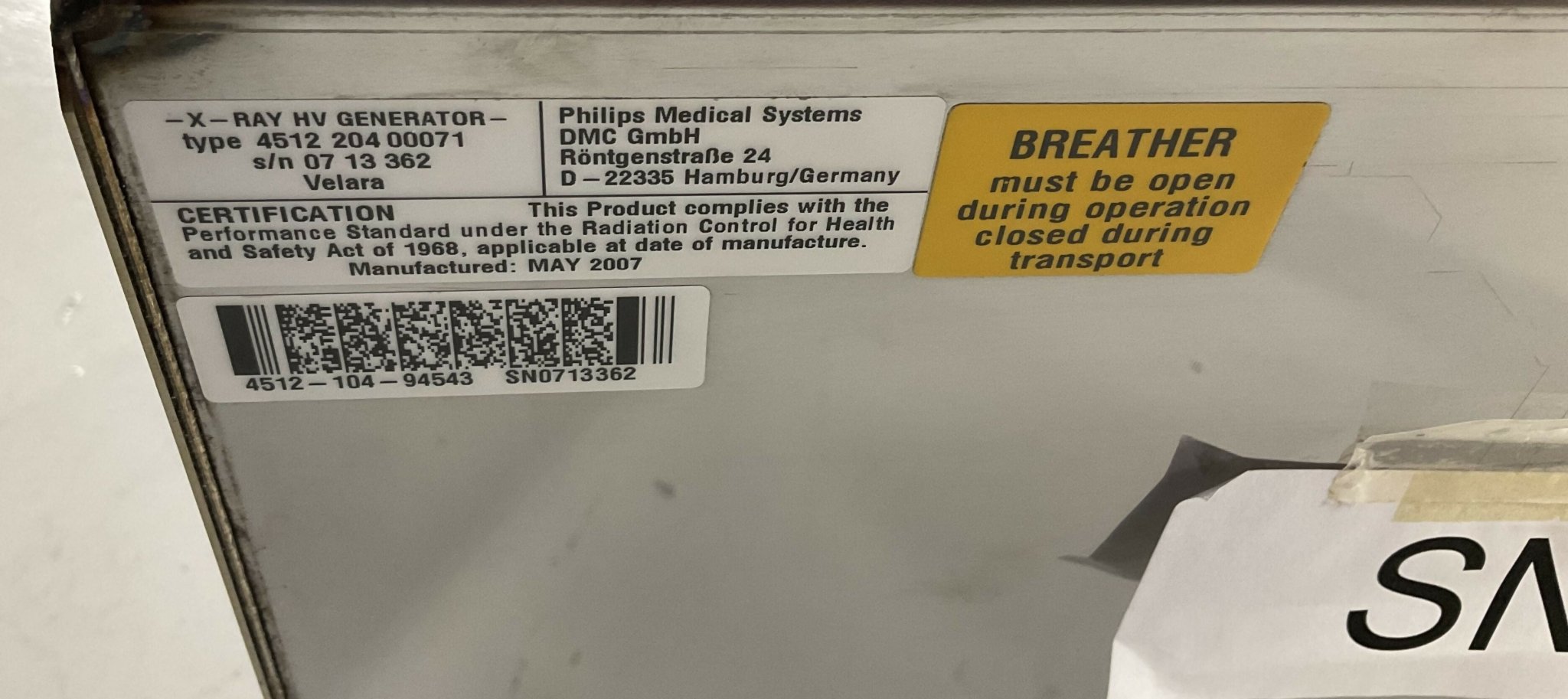 HIGH VOLTAGE TANK (451220400071) PHILIPS