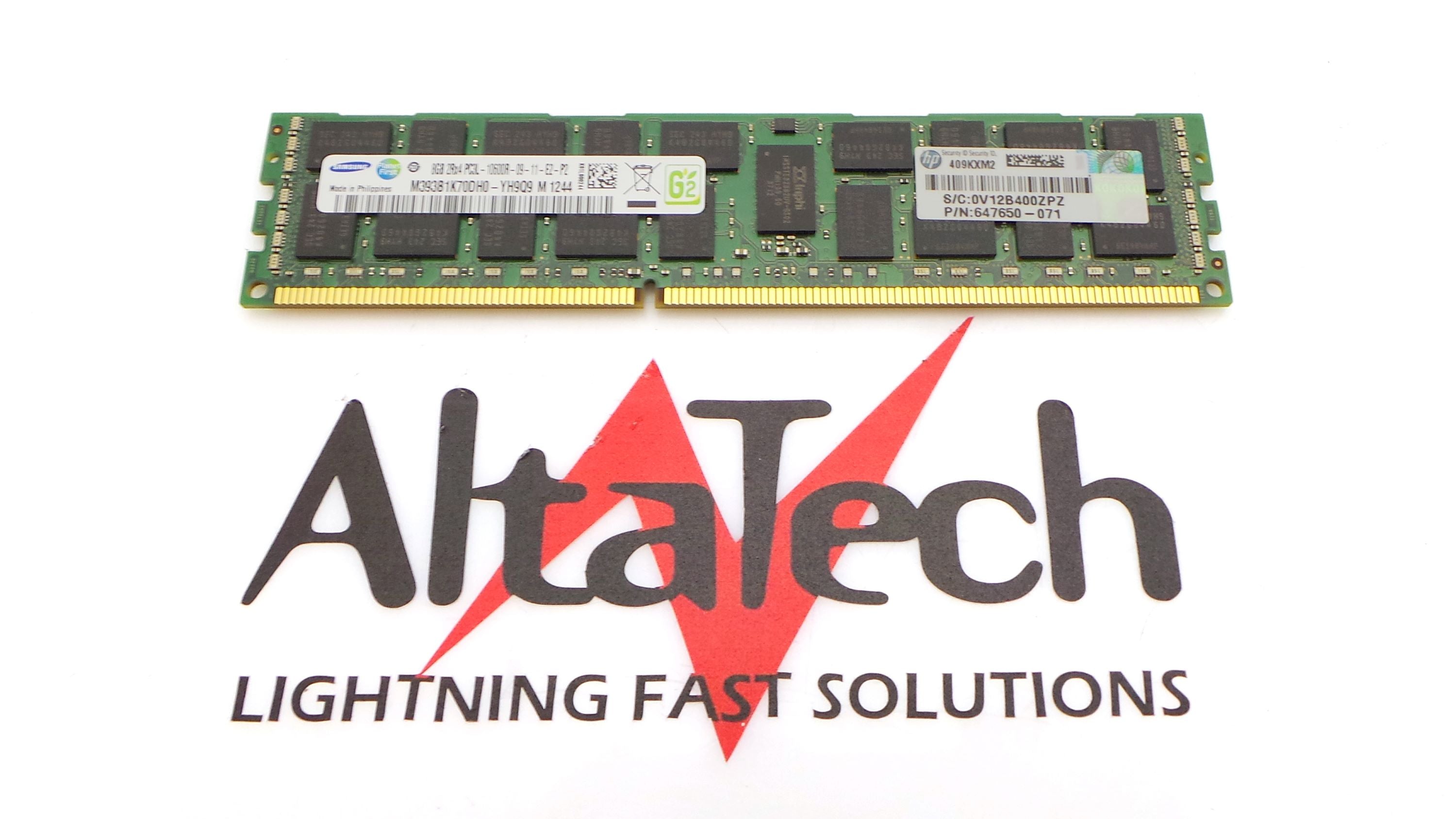 HP 647877-B21 8GB PC3L-10600R DDR3-1333 2RX4 ECC