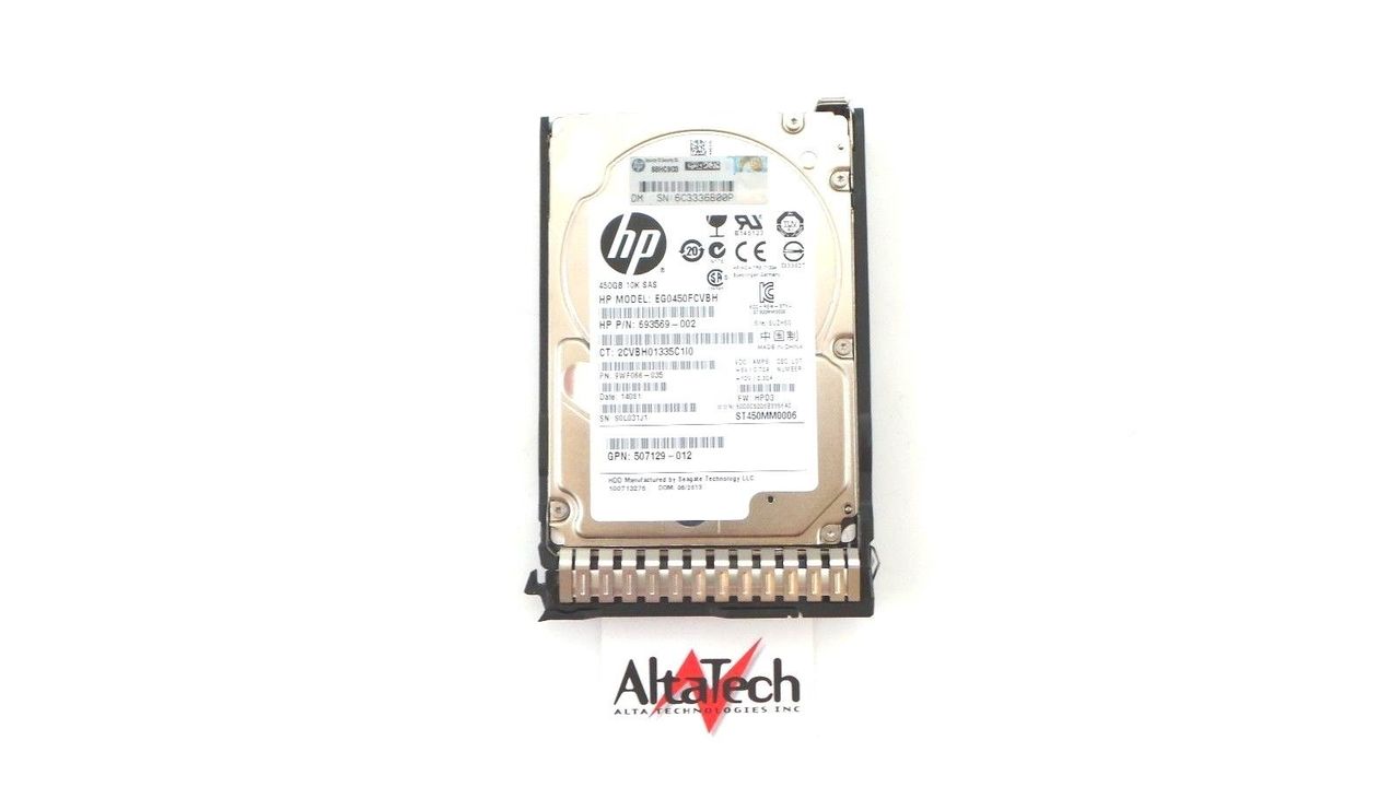 HP 652572-B21 450GB 10K SAS 2.5" Hard Drive