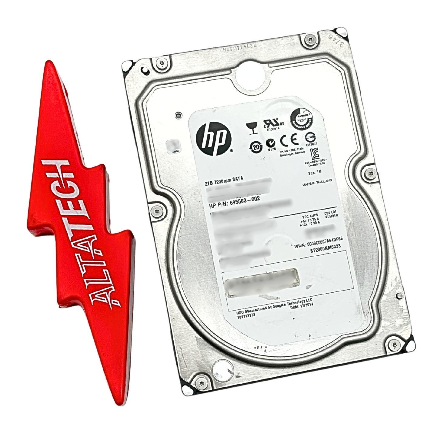 HP 695503-002 HP 2TB 7.2K 3.5 inch SATA 6GBS HDD Hard Disk Drive