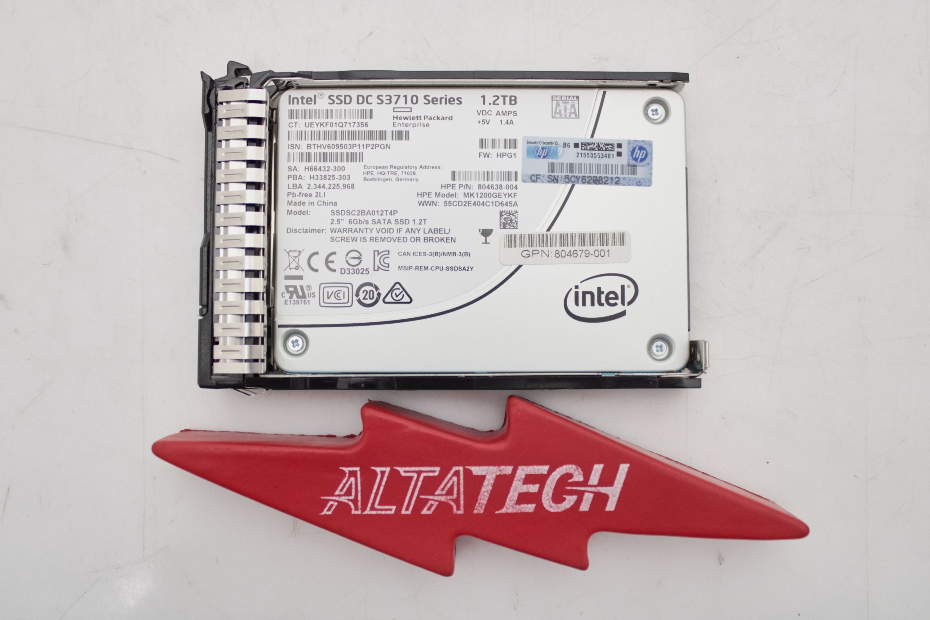 HP 805391-001 1.2TB S3710 6G SATA WI-2 SFF SSD