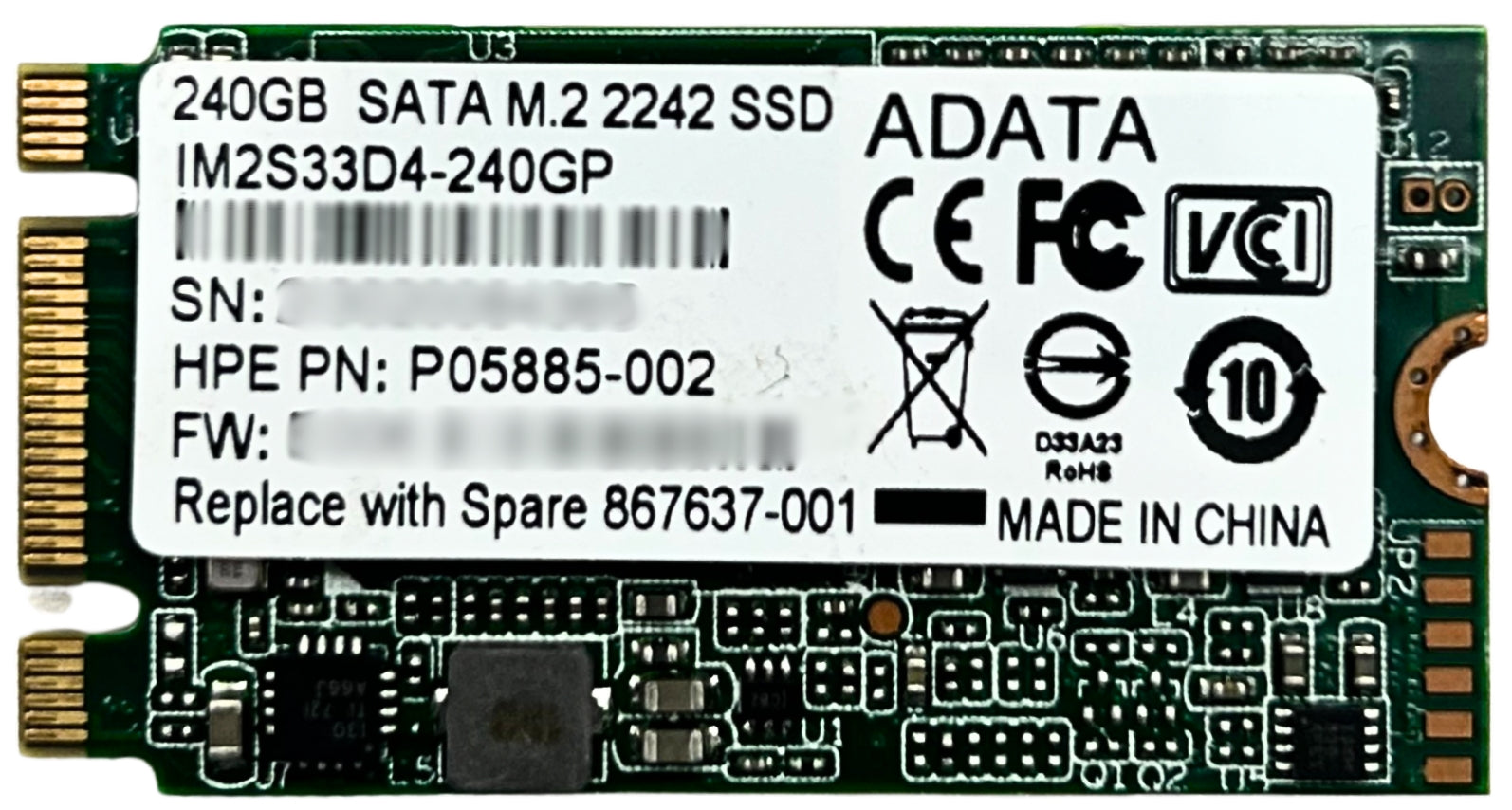 HP 867637-001 240GB SATA M.2 2242 SSD