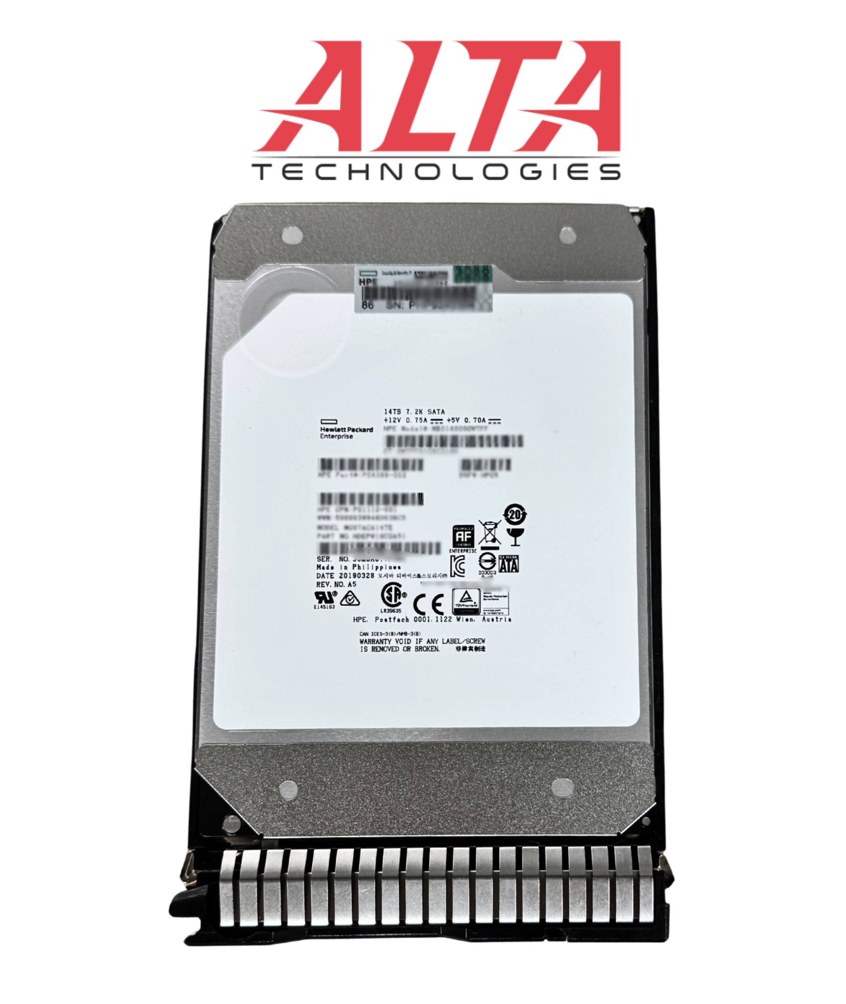 HP P11185-001 14TB 6G 7.2K LFF SATA HE SC DS HDD