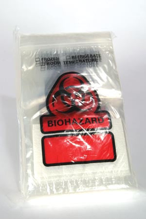 Rd Plastics Biohazard Recloseable Bag