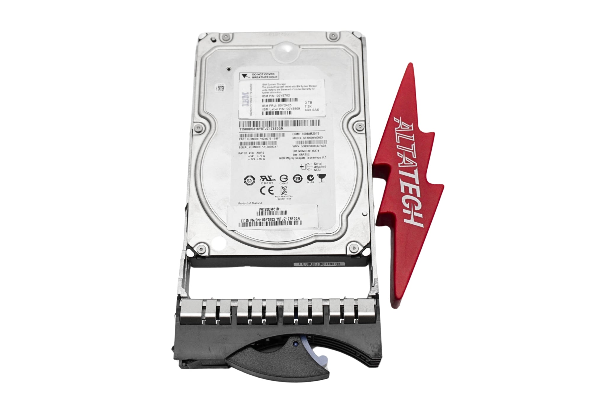 IBM 00MJ127 3TB 7.2K 6GB SAS NL 3.5" HDD V3700