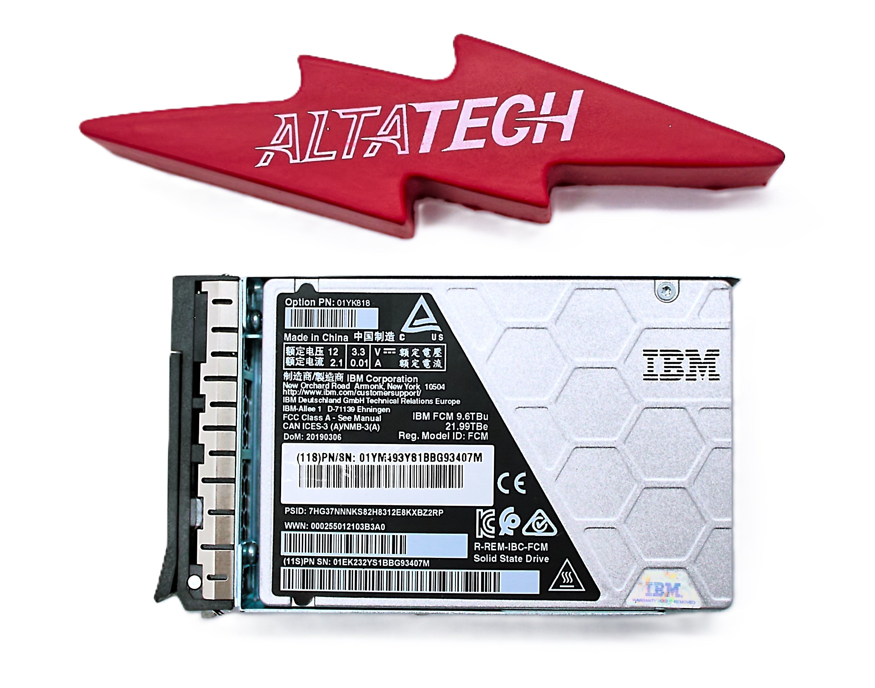 IBM 01YK818 9.6TB 2.5" NVMe FLASH CORE MODULE