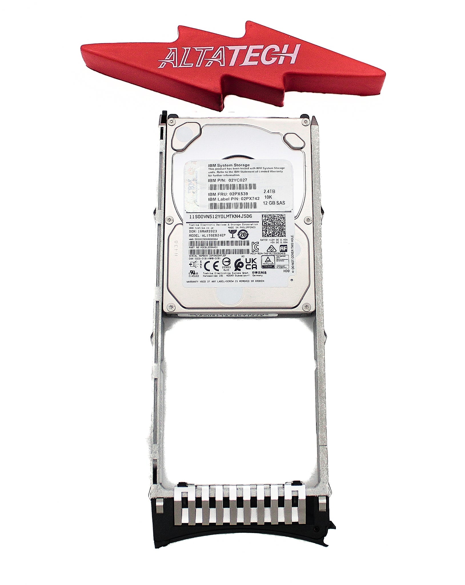 IBM 02PX539 2.4TB 10K 2.5" SAS HDD V5000