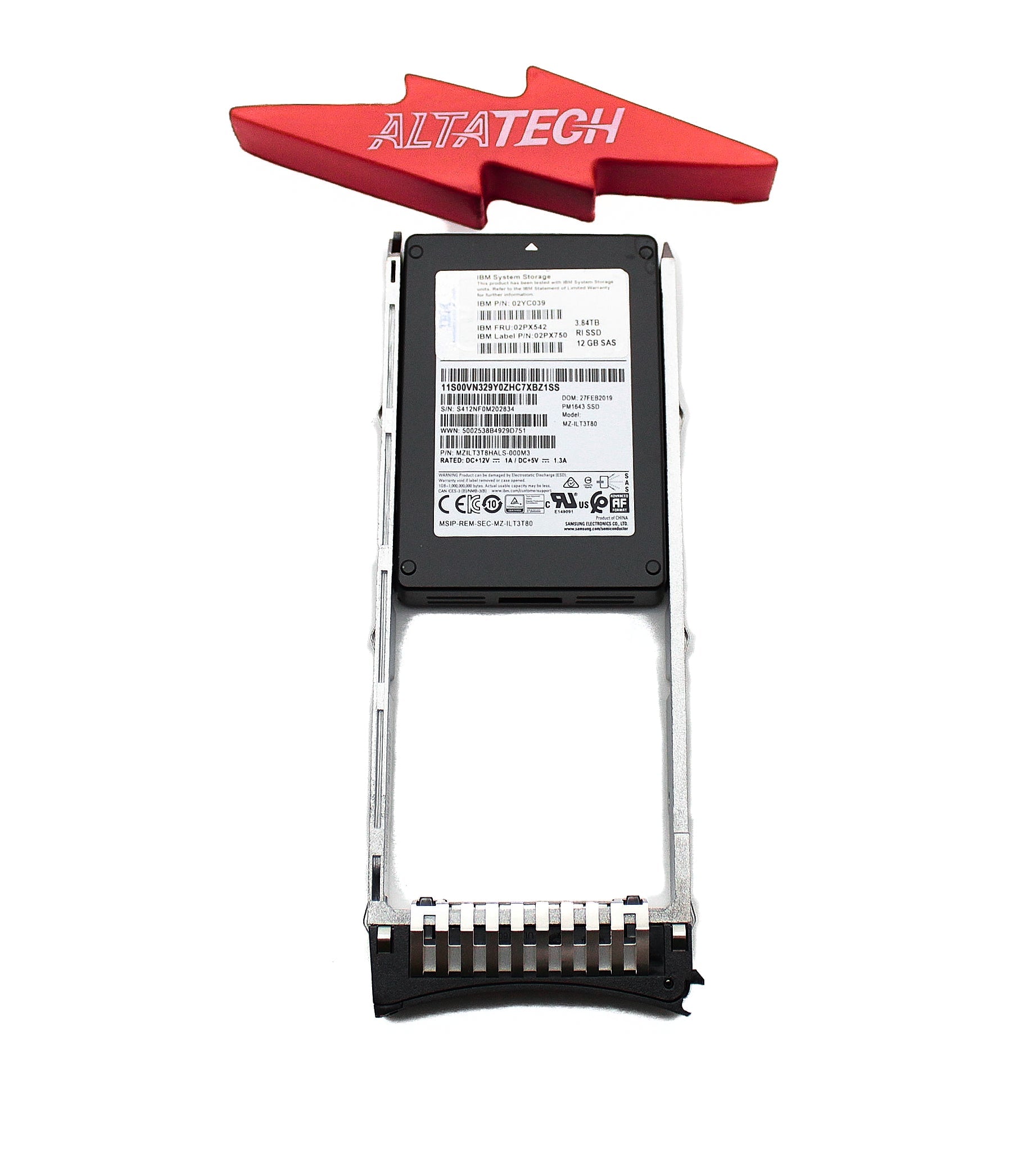 IBM 02PX542 3.84TB 12Gb SAS 2.5" Flash Drive