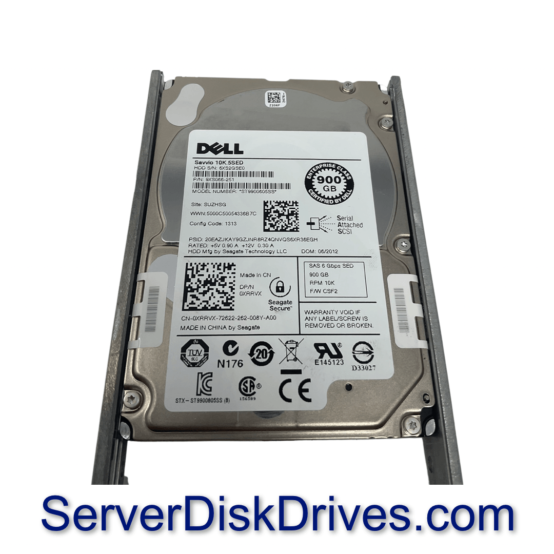 XRRVX ST9900605SS DELL 900GB 10K 6G SFF 2.5" SAS Hard Drive