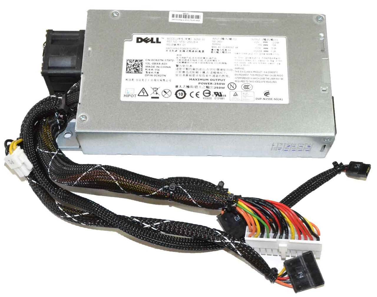 6HTWP - 250W Power Supply for PowerEdge R210 Server