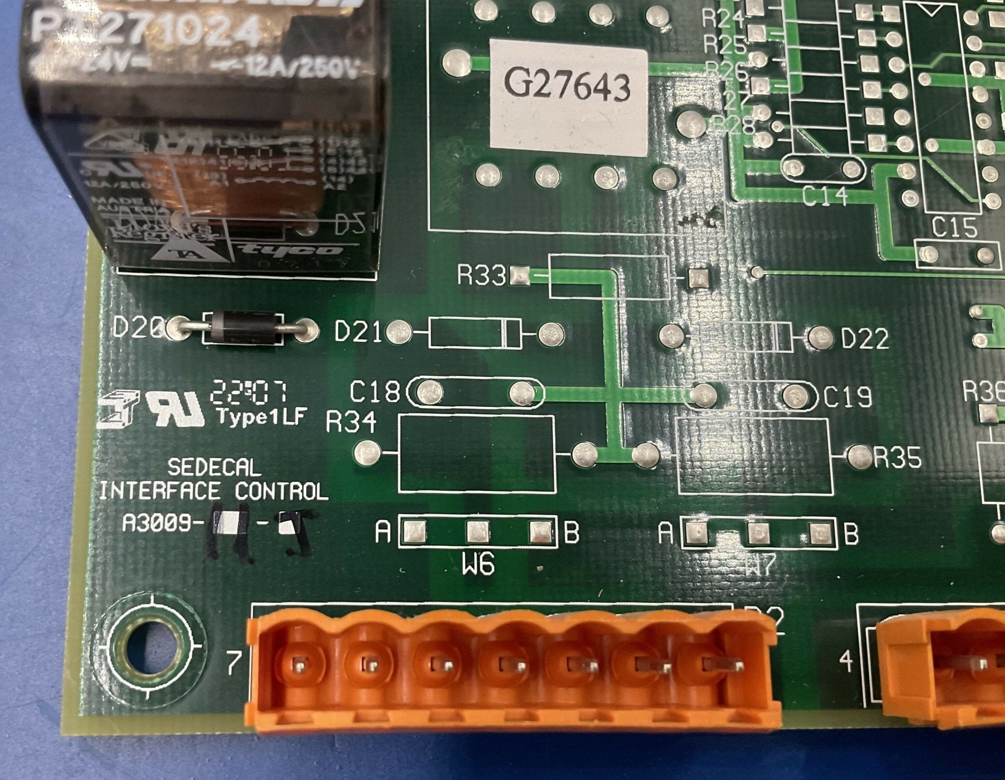 INTERFACE CONTROL BOARD (A-3009-11-J GE