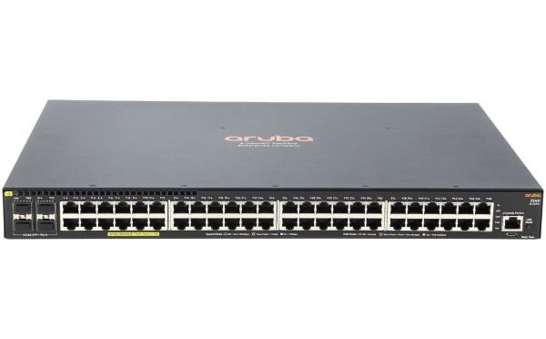 JL357A#AC3 - HP Aruba 2540 48-Ports PoE+ Managed Rack-mountable Network Switch with 4-Ports SFP