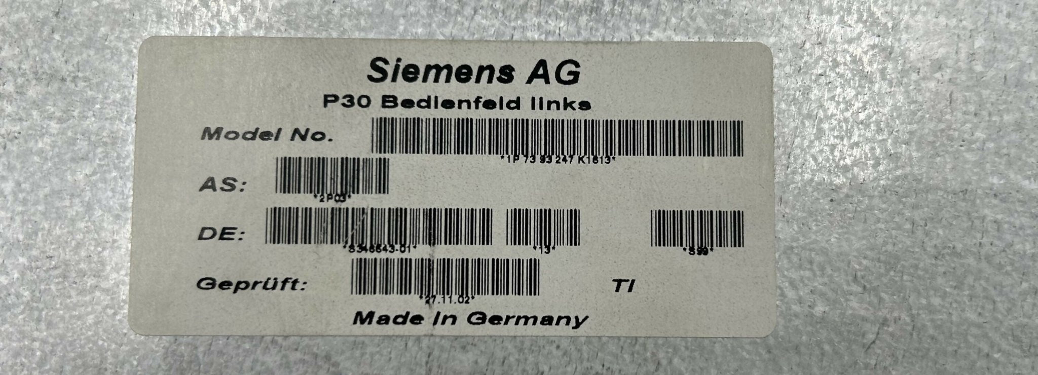 KEYBOARD_FRONT_RIGHT (07393288/7393288 SIEMENS
