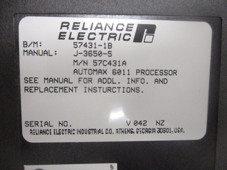 RELIANCE ELECTRIC 57C431A NSMP