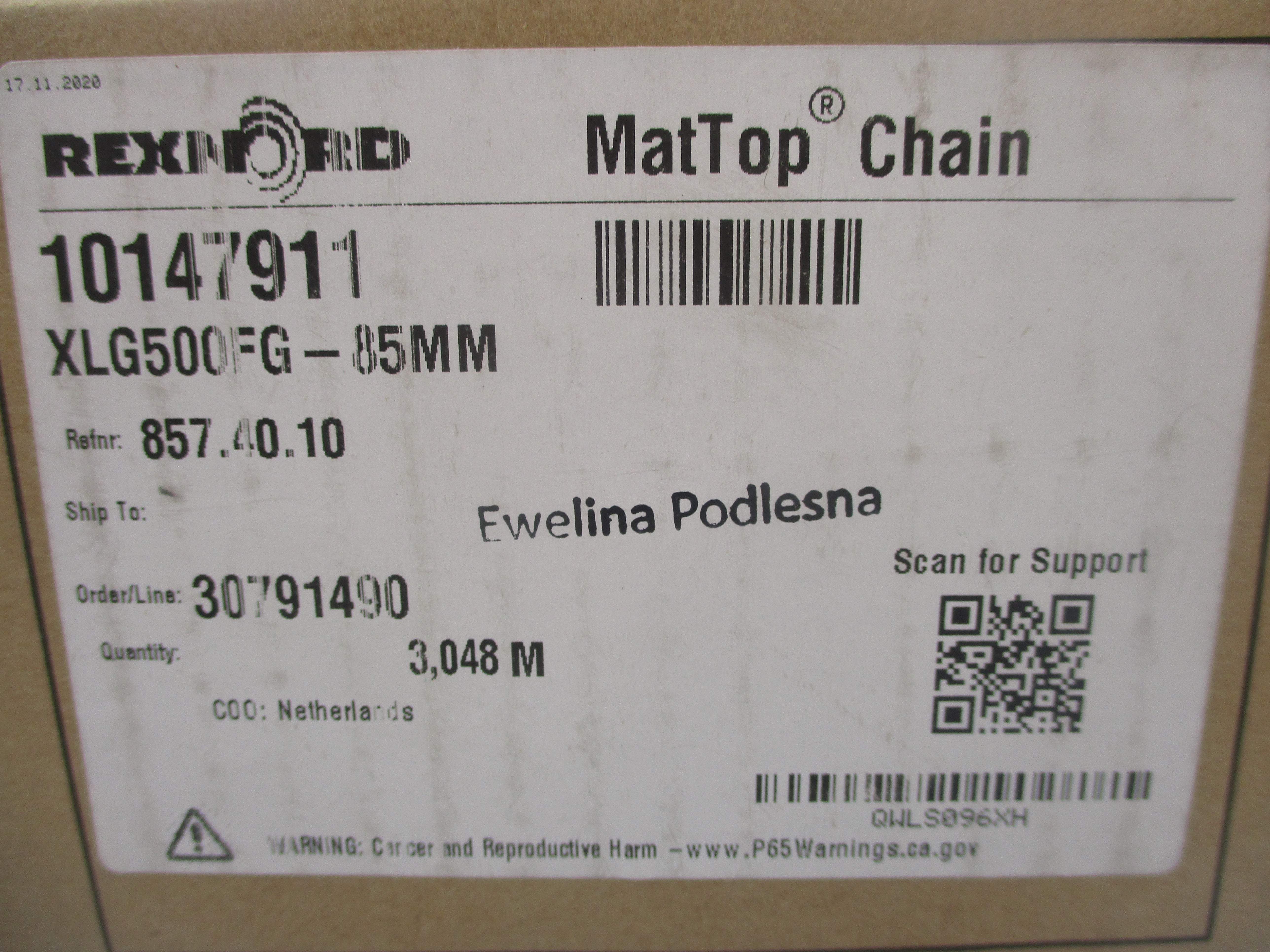 REXNORD 10147911 XLG500FG-85MM NSMP