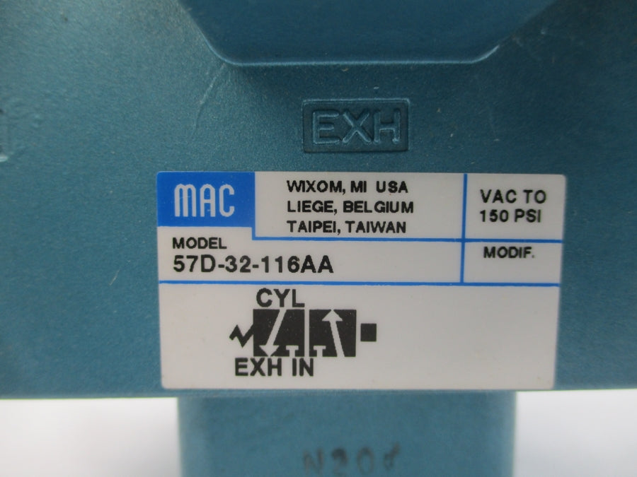 MAC 57D-32-116AA 110/120V 25-150PSI NSNP