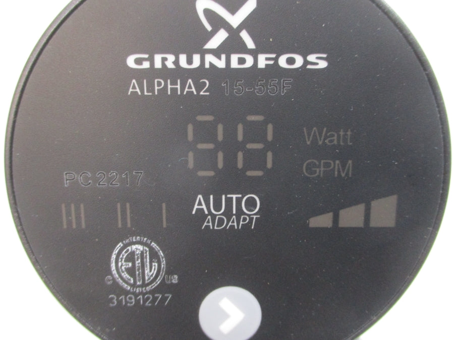 GRUNDFOS ALPHA2 15-55FC 99163903 115V 0.05/0.65A NSMP