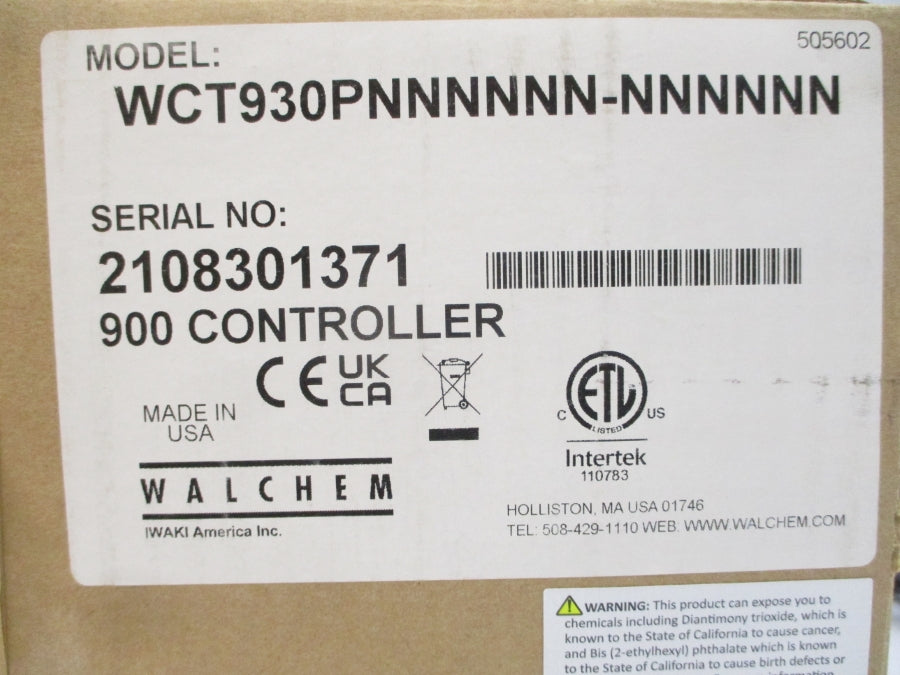 WALCHEM WCT930PNNNNNN-NNNNNN 900 100-240VAC 13A NSMP